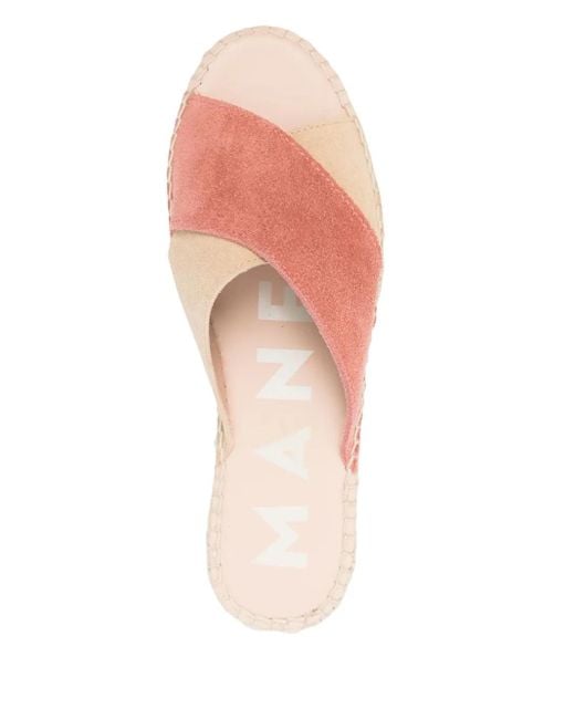 Manebí Pink Espadrilles Aus Wildleder
