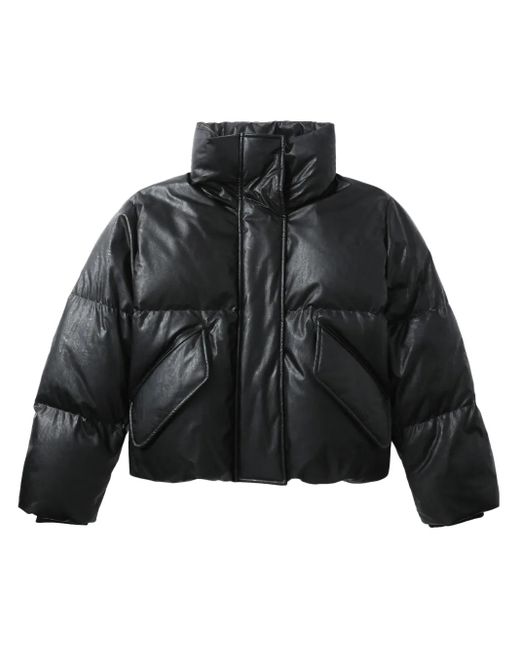 MM6 by Maison Margiela Black High Neck Down Jacket