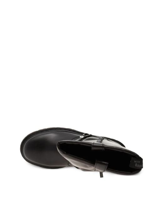 Dr. Martens Anistone Leren Laarzen Met Gespbandje in het Black