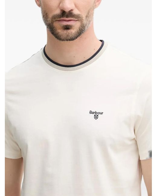 Barbour White Cornsay T-Shirt for men