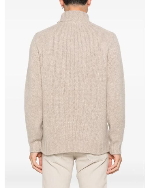 Fedeli Natural Turtleneck Sweater for men