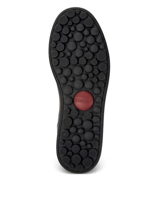 Camper Black Pelotas Twins Leather Lace-Up Sneakers