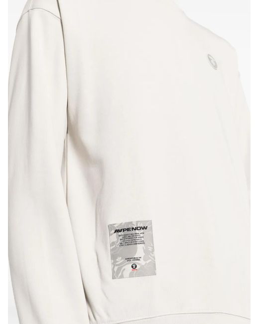 Sweat À Patch Logo Aape By A Bathing Ape pour homme en coloris White