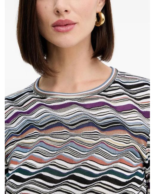 Missoni Blue Wavy Sweater