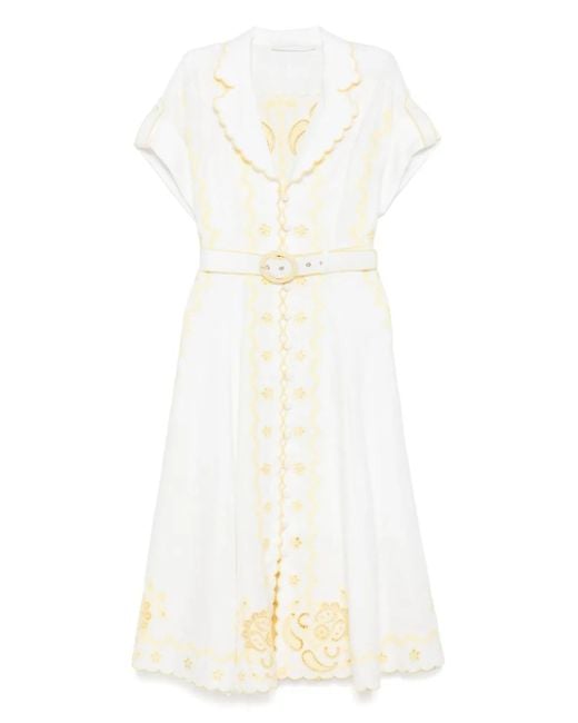 Zimmermann Lucky エンブロイダリー ドレス Natural