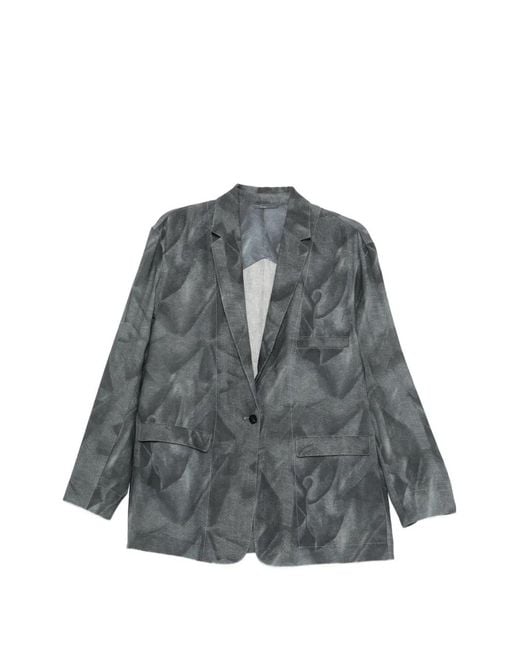 JNBY Gray Printed Blazer