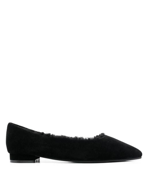 Age of Innocence Black Anais Pointed-Toe Ballerina Shoes