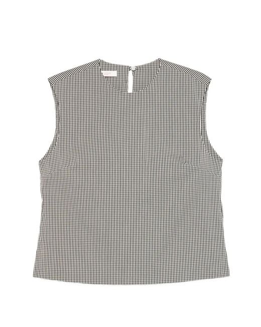 Incotex Gray Sleeveless Top