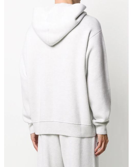 Barrie White Ideal Rib-Trimmed Oversized Hoodie