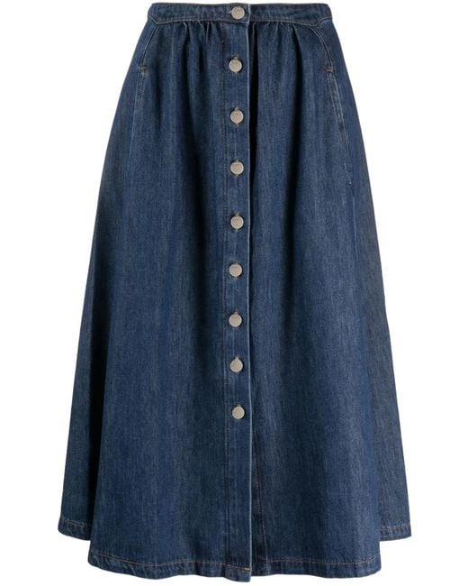 Ba&sh Denim Rok in het Blue