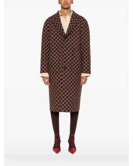 Gucci Wollen Jas in het Brown