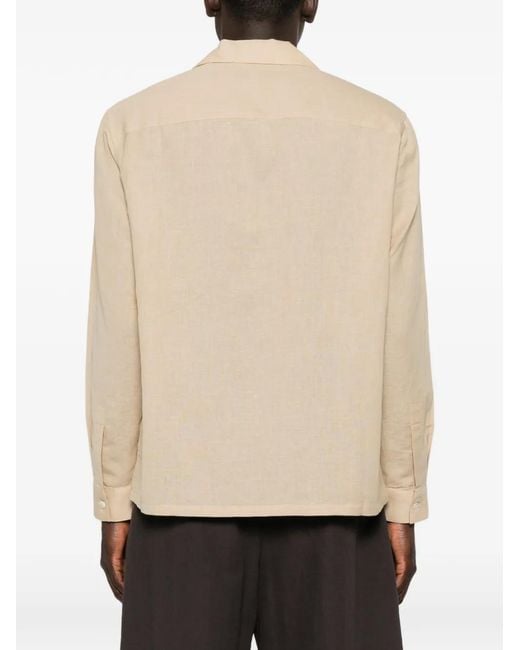 BAZISZT Natural Palm Groove Camp-Collar Shirt for men
