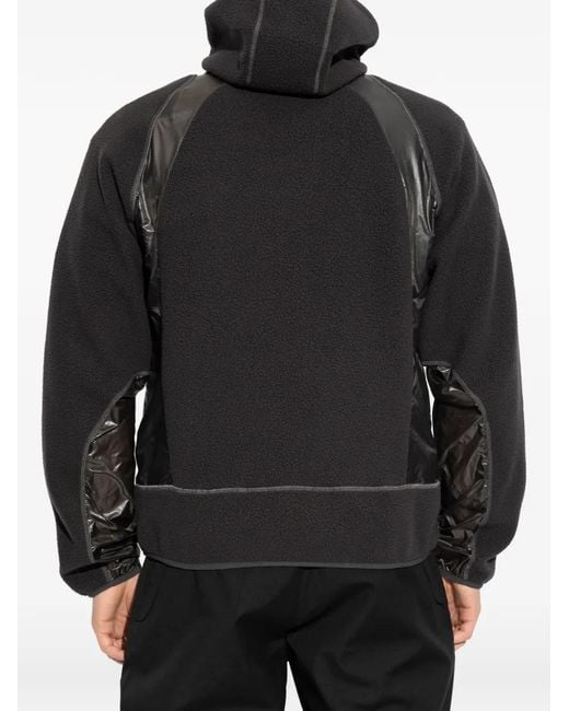 Roa Black Hooded Zipped Jacket for men