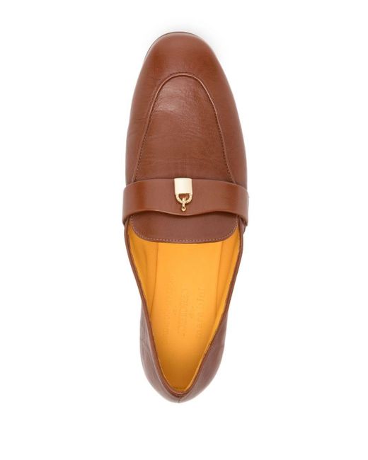 Madison Maison Brown Lock Leather Loafers