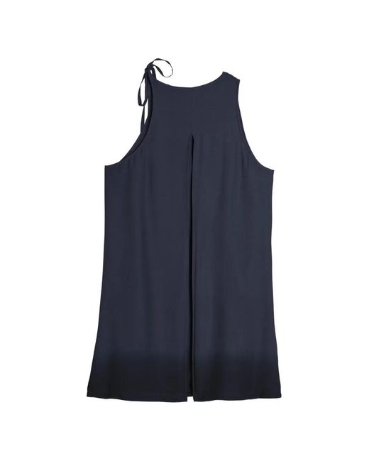 Y-3 Blue Ombre-Effect Sleeveless Mini Dress