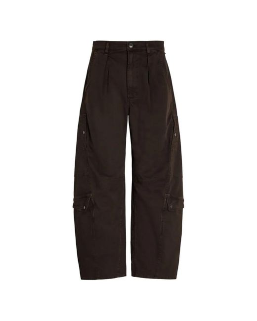 Citizens of Humanity Black Flight Barrel-Leg Cargo Jeans