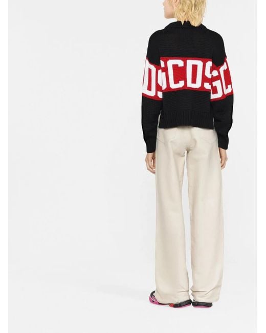 Pull En Maille Intarsia Gcds en coloris Black