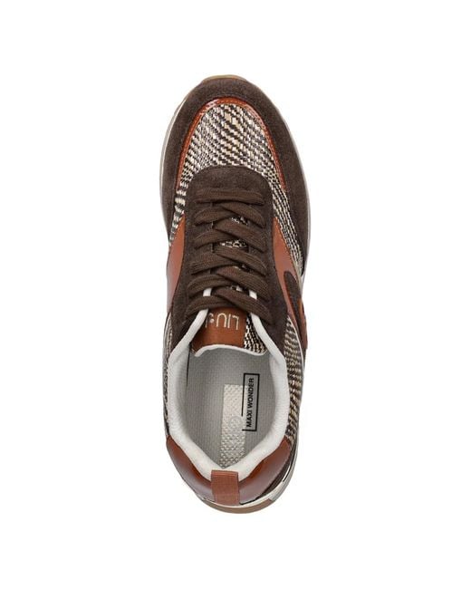 Liu Jo Brown Logo-Detail Sneakers