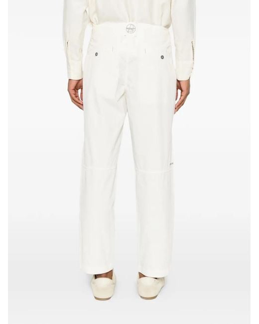 Murphy & Nye Gerade Hose Mit Logo-Patch in White für Herren