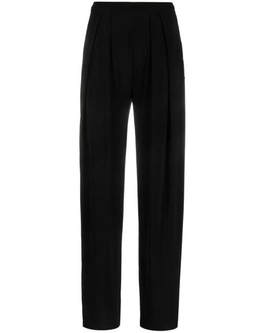 Norma Kamali High Waist Broek in het Black