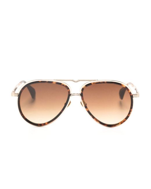 Vivienne Westwood Natural Cale Tortoiseshell Pilot-frame Sunglasses for men