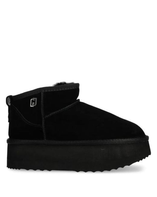 Liu Jo Black Suede Ankle Boots