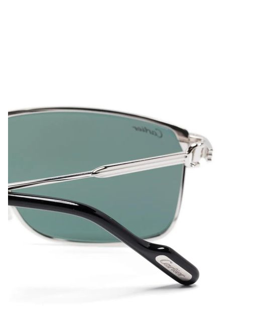 Cartier Green Square-Frame Sunglasses