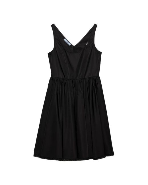 Prada Black Re-Nylon Mini-Dress