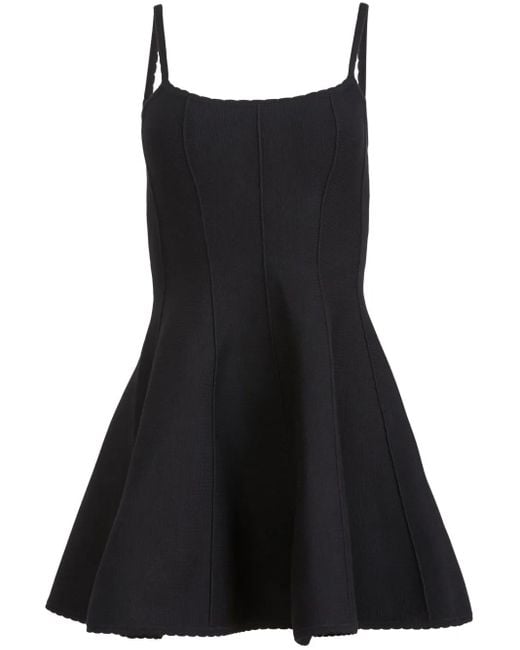 Vestido acampanado con diseño de corsé Fleur du Mal de color Black