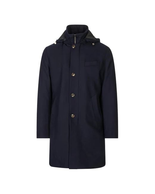 Montecore Blue Hooded Coat for men