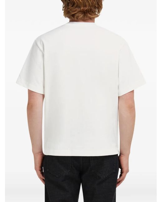 Ferragamo White Logo T-Shirt for men