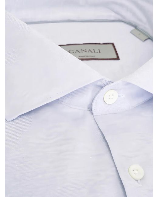 Canali White Buttoned Shirt for men