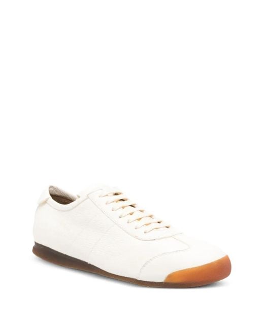 Officine Creative White Round Toe Sneakers for men