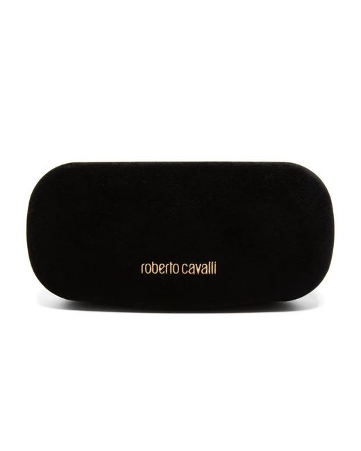 Roberto Cavalli Black 3D-Detail Cat Eye-Frame Sunglasses