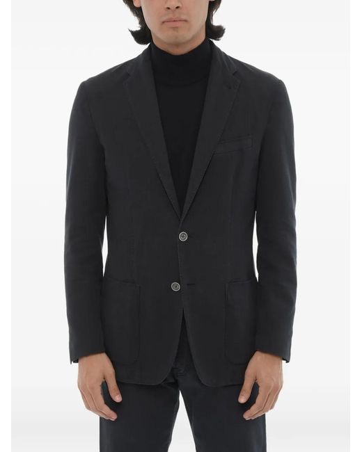 Corneliani Black Identity Single-Breasted Blazer for men