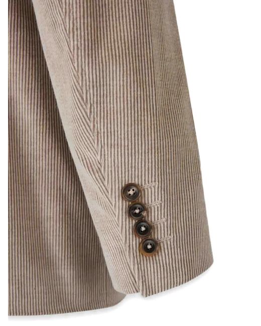 Blazer con dos botones Canali de hombre de color Brown