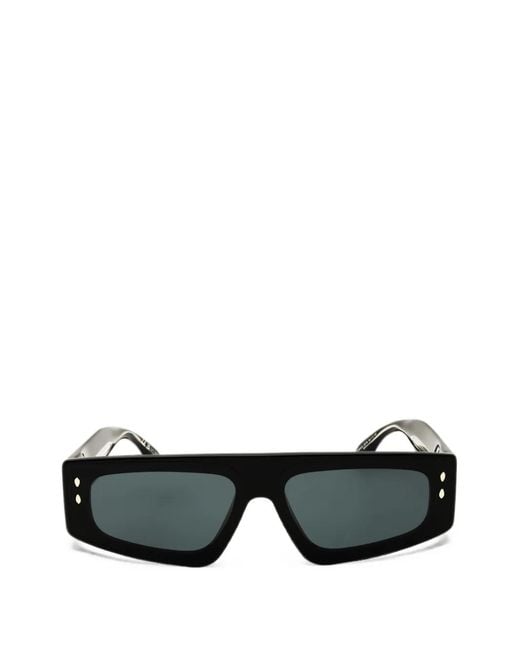 Isabel Marant Black Rectangle-Frame Sunglasses