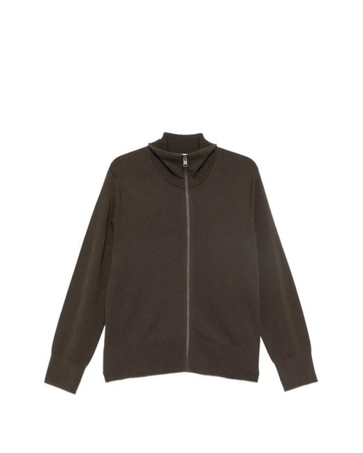 Sandro Brown Zip-Up Cardigan for men