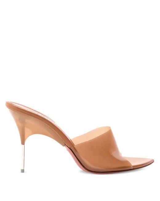 AMINA MUADDI Brown Bianca Pvc Mules