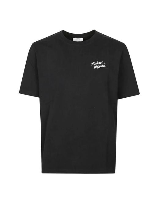 Maison Kitsuné Black T-Shirt À Manches Courtes for men