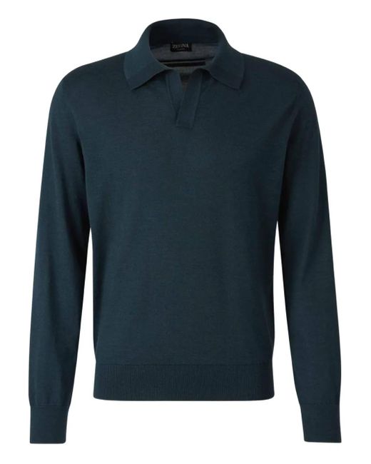 メンズ Zegna Cashseta Sweater Blue