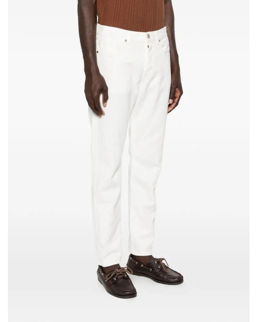 Eleventy White Five-Pockets Jeans for men