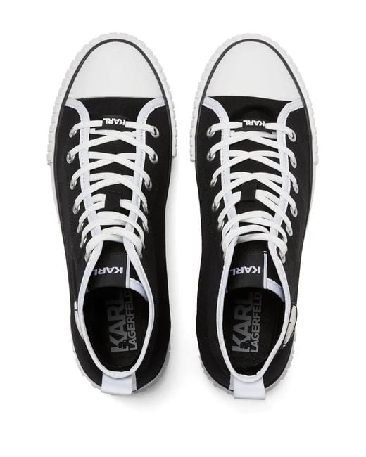 Karl Lagerfeld Black Ikon Kampus Max Nft High-Top Sneakers