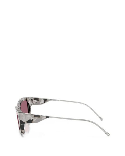 DIESEL Pink Rectangle-Frame Sunglasses