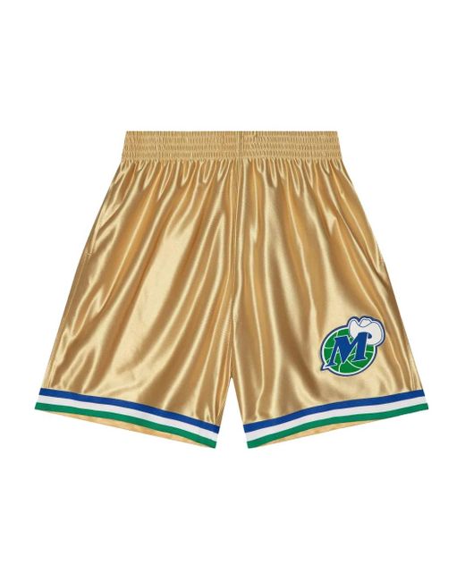 Mitchell & Ness White X Nba Dallas Mavericks 1998 75Th Swingman Shorts for men