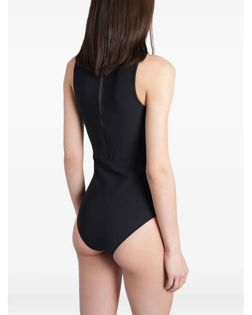 Cult Gaia Blue Novella Cut-Out Swimsuit