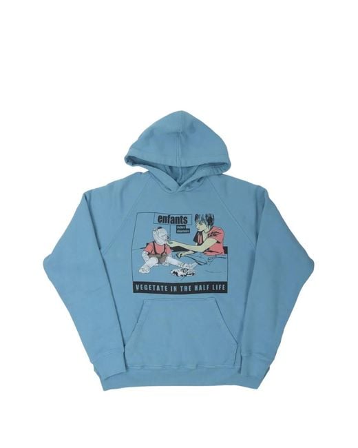 Enfants Riches Deprimes Blue Half Life Graphic-Print Hoodie for men