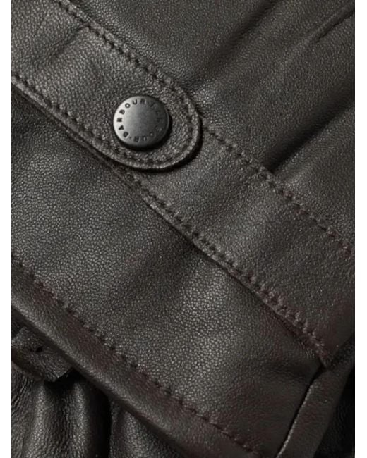 Barbour Gray Gloves for men