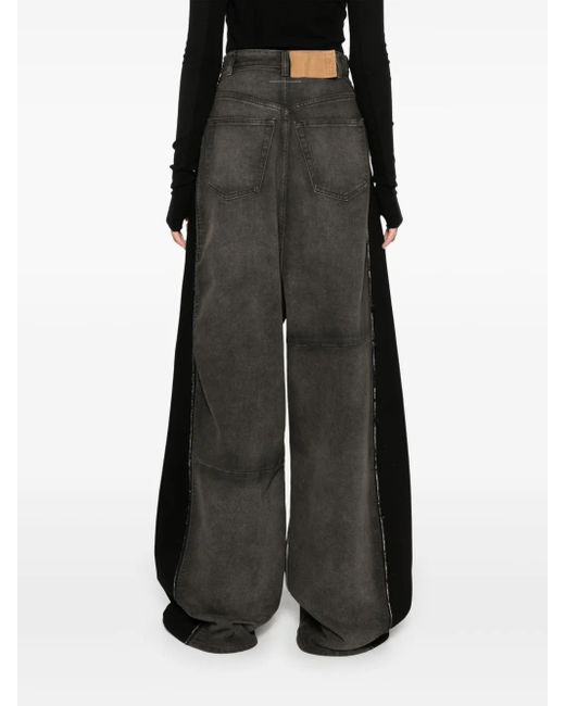 MM6 by Maison Margiela Gray Wide-Leg Denim