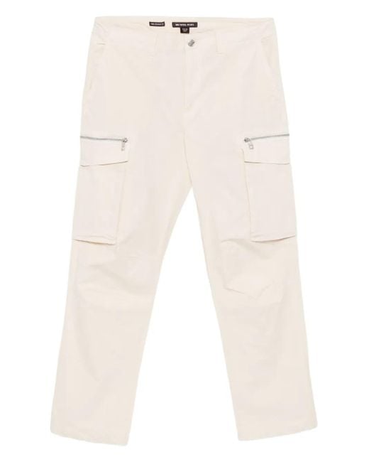 Michael Kors Natural Poplin Cargo Trousers for men